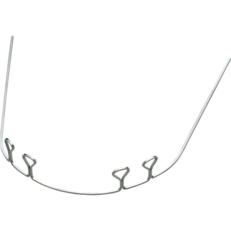 Båge med fyrdubbel bull/keyhole-loop – Four-Loop Bull/Keyhole Archwire 016X022 38 Mm