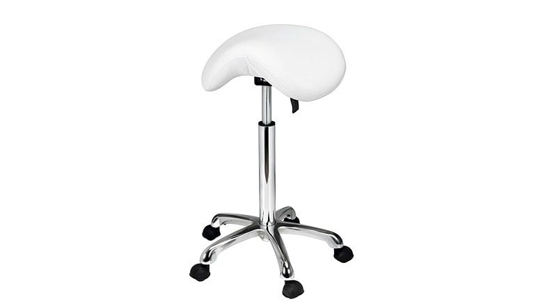Krzesło siodłowe o eleganckim designie z chromowaną ramą - Organic - Vit