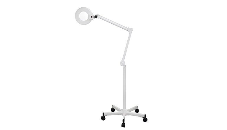 Lampa z lupą z zimnym światłem LED na kółkach powiększenie 1.75X EXPAND+