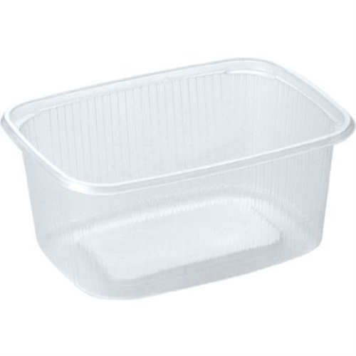 Plastic container PP rectangular Delipack - 125ml 108x82x30mm tr - 50 pcs