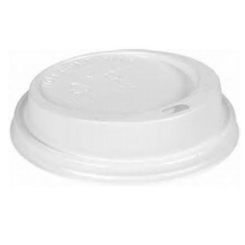 Lid PS for beaker - for 24cl Duni white - 100 pcs