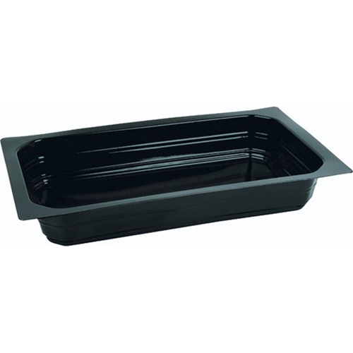 Container GN 1/4 PP Duniform - 263x161x40mm 1-compartment black - 225 pcs