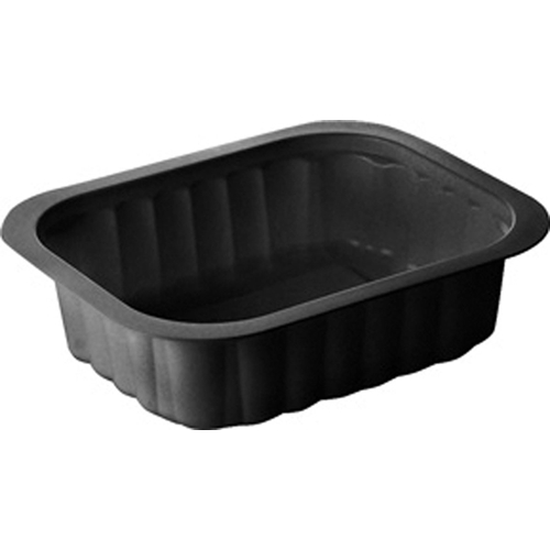 Container PP Duniform - 350ml 138x114x35mm 1-compartment black - 300 pcs