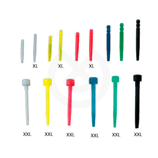 Pivomatic cylindriska koniska avtrycksstift, 40 st – Pivomatic Cylindrical Tapered Burnout Posts Xxl Blue Ø 1.48Mm