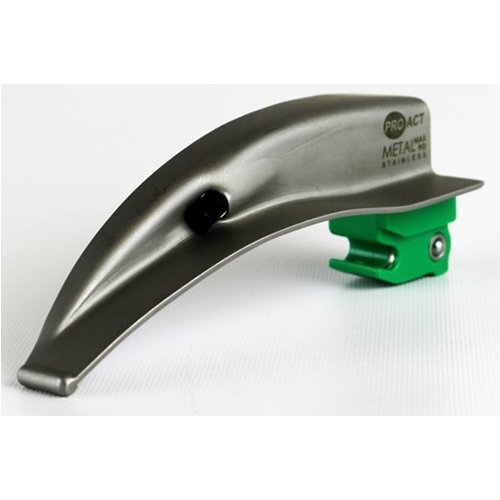 Laryngoskoopin terä Metal Max 90 Green System Mac 2 lapsille eng 10 kpl