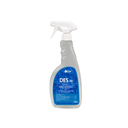 LIV Des Flächendesinfektion für saubere Oberflächen 750 ml Sprühflasche