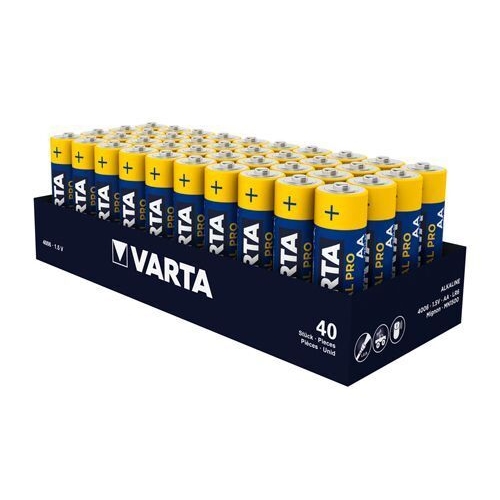 Alkaline batteri 1,5V LR6/AA - Varta - 40 stk