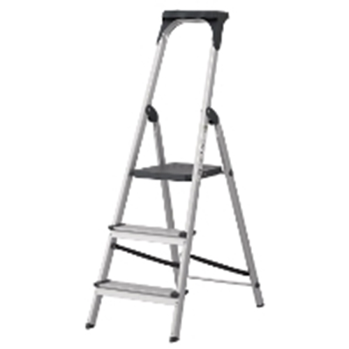 Büroleiter - 3 Stufen Aluminium