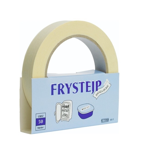Frysetape papir - 19mmx50m skrivbar