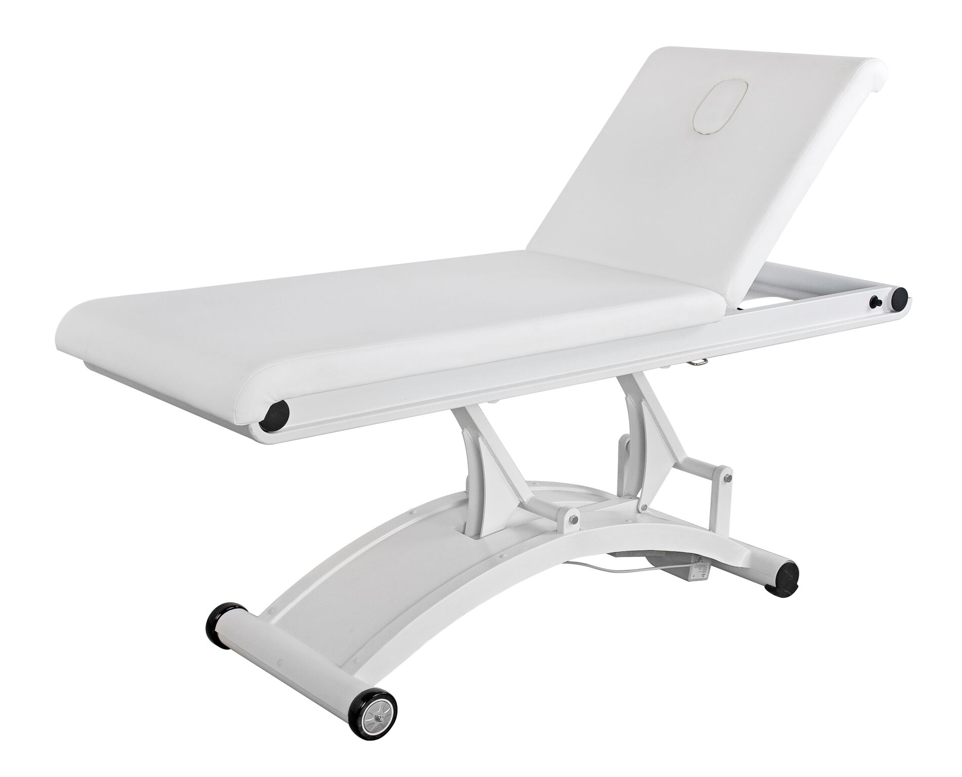 Elektrisk briks - 2-delt - Ansigtshul med prop - Elegant design - CERVIC - Vit