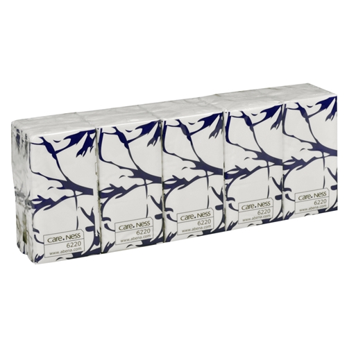 Papiertaschentuch 3-lagig weiß - 21x20,7 cm 10x10 EU-Ecolabel - 100 St.