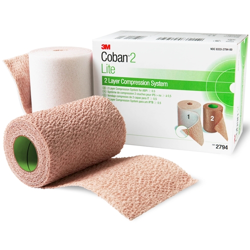 Kompressionsset Coban 2 Lite - 10 cm 2-lagig für ABPI >0,5