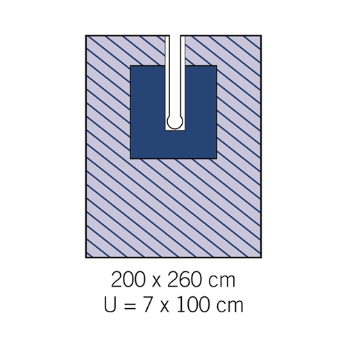 OP prześcieradło Evercare z rozcięciami - 200x260cm rozcięcia 7x100cm - 18 szt.
