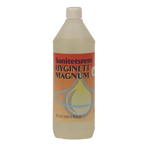 Sanitärreiniger Hyginett Magnum - 1L pH=2,0 parfümiert Bra Miljöval - 12 St.