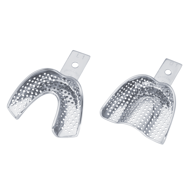 Perforerade avtrycksskedar med retentionskantrefill – Perforated Impression Trays U3/S Upper – M