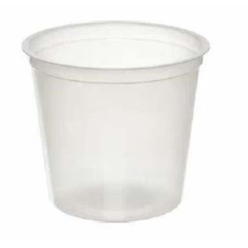Plastic container PS transparent - 300ml 95x82mm - 50 pcs