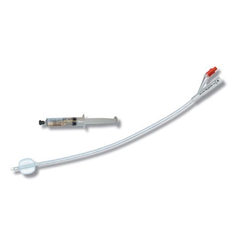 2-tie katetri ruiskulla AquaFlate - 10 ml CH22 20 cm silikoni Nel - 5 kpl