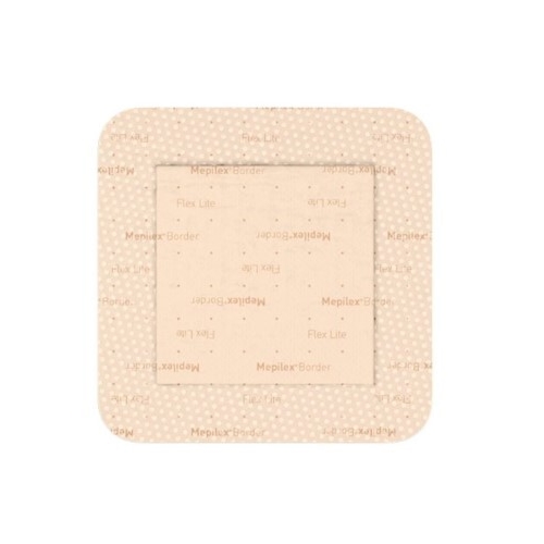 Dünner Silikon-Schaumverband Mepilex Flex L - 7,5x7,5cm Border Lite - 5 St