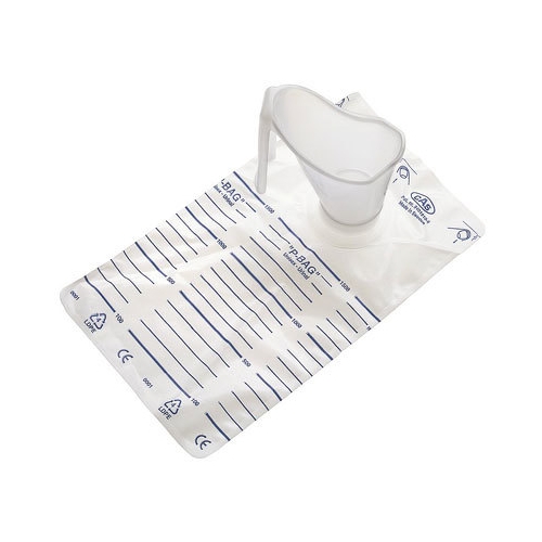 Urinopsamlingspose P-bag - pose inkl. tragt - 30 stk.