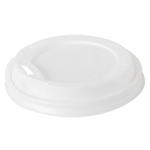 Lid CPLA for cup - for 24cl white with spout - 40 pcs