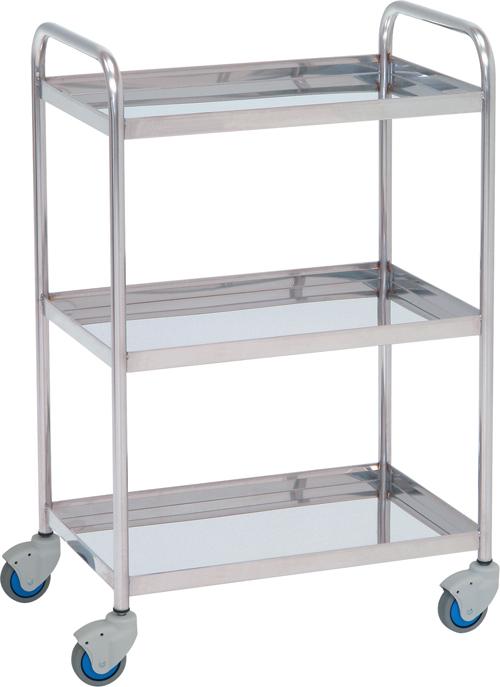 Instrumentbord – 3 hyllplan – 60x40x87 cm – Skålformade hyllor