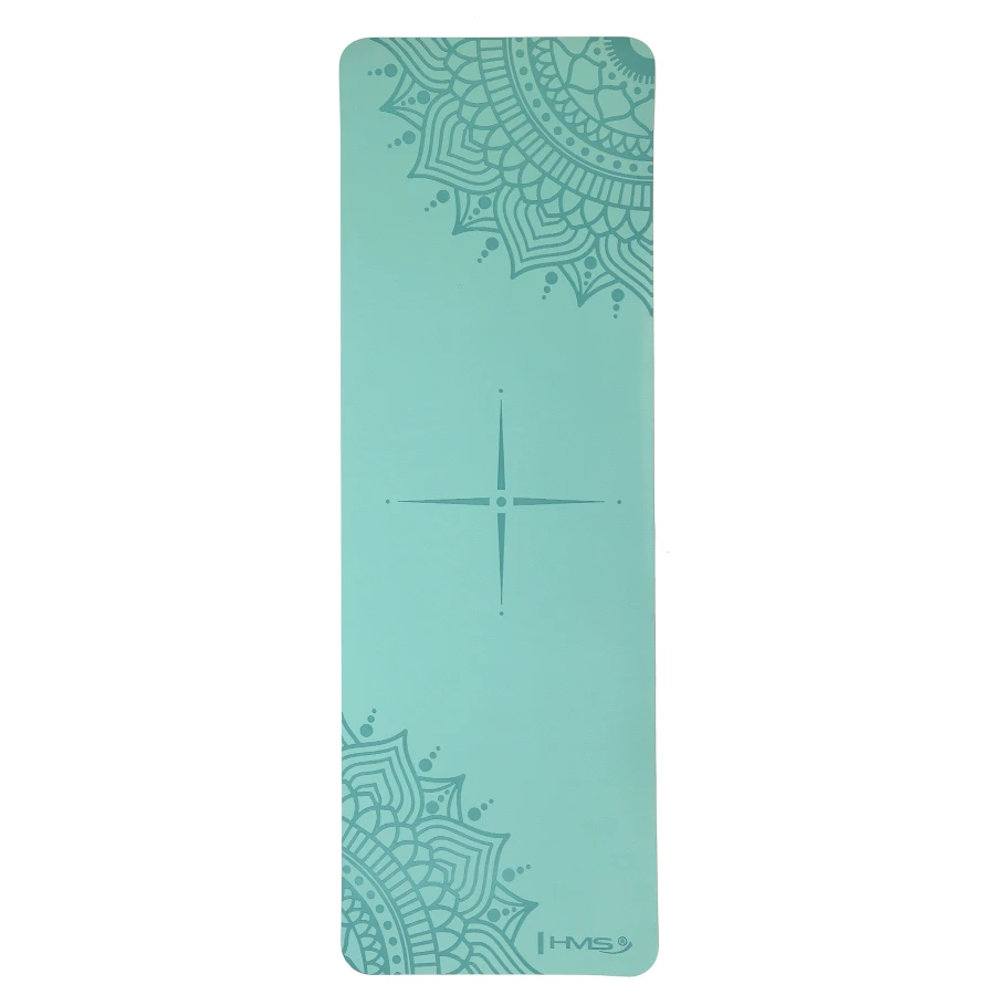 Mintfarvet yogamåtte i TPE HMS YM10