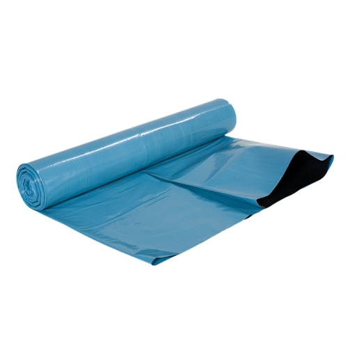 Affaldssæk i LD-plast COEX - 240L 870x1400mm 65my blå/sort - 10 stk