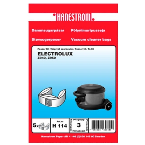 Dammsugarpåse – Electrolux Z940 Z950 Z951 – 5 st