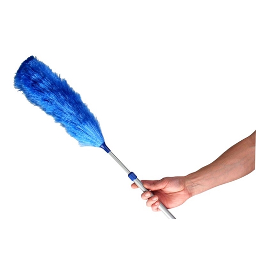 Duster Basic with telescopic handle - 87-125cm blue/grey