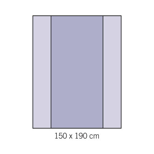 Instrumentbordslagen evercare - 150x190 cm - 60 stk