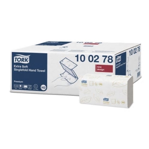 Papierhandtücher 2-lagig Zickzackfalz H3 - Tork Premium 23x22,6 cm - 200 Stück