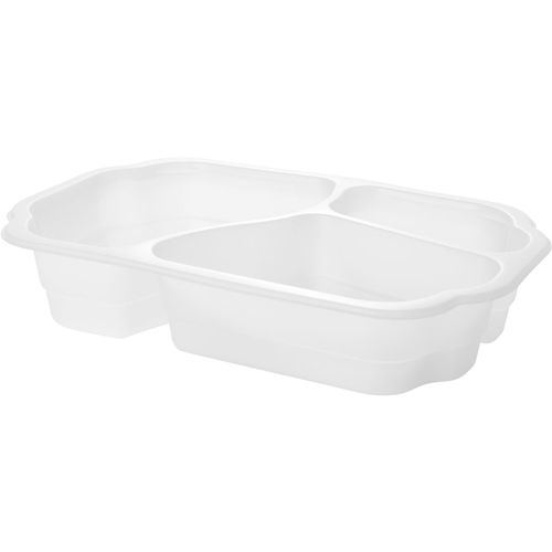 BIO take-away form Duniform - 550/350/200 ml 3-rums hvid - 246 stk