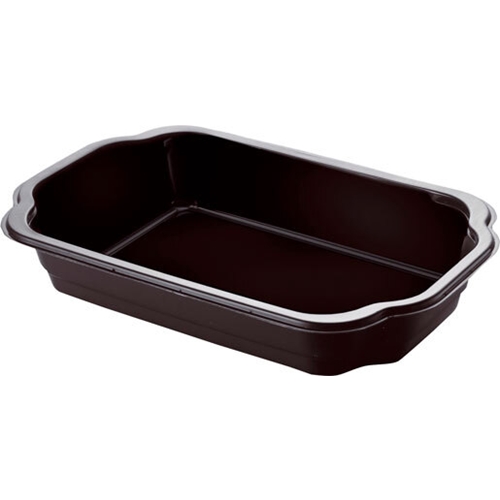 PP take-away-form Duniform - 1400 ml 250x159x55 mm sort - 228 stk.