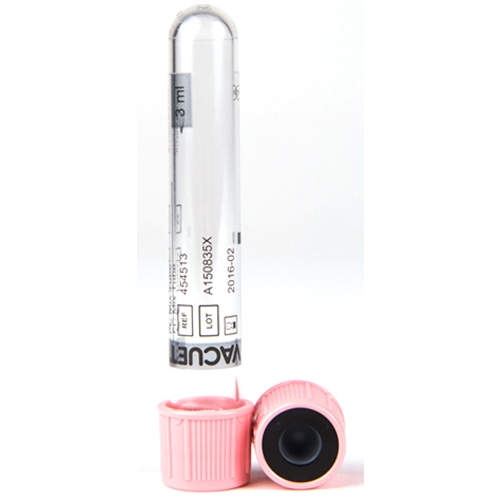 Vakuumrør VACUETTE transparent etiket - 5/3 ml FC-mix rosa - 50 stk.