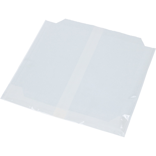 Papirpose med plastvindue - 21x21 cm hvid - 1000 stk