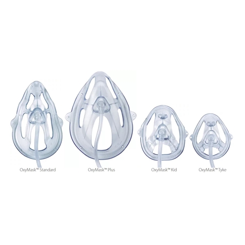 Åben iltmaske OxyMask - voksen 2,1 m slange - 25 stk