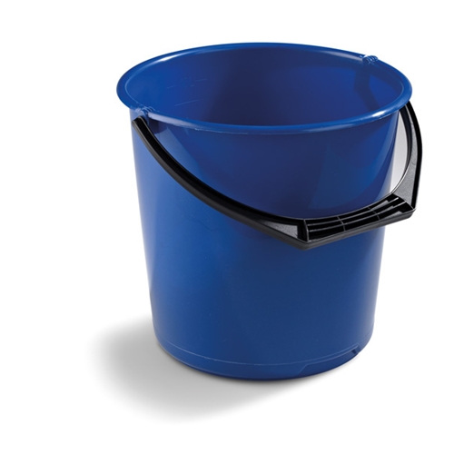 Runder Kunststoff-Eimer - 10L blau