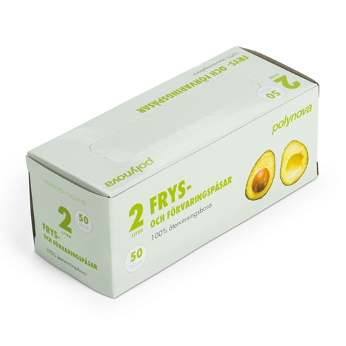 Freezer bag LLD - 2L 200x310mm 22my in dispenser - 50 pcs