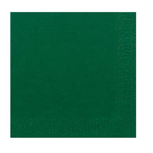 Duni Servietten Tissue 1/4-Falz 2-lagig 33x33 cm Dunkelgrün 125 St.