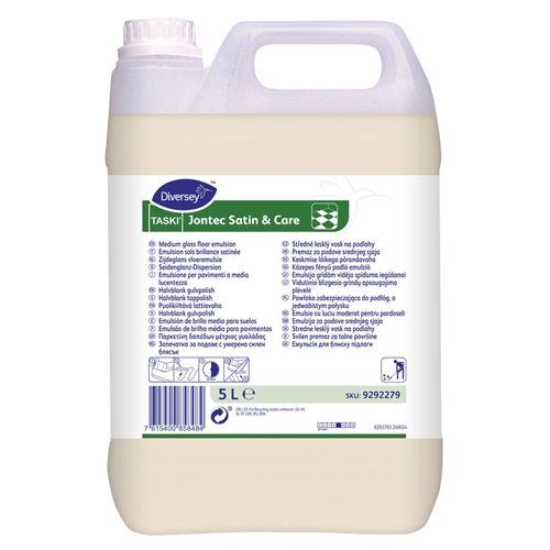Gulvpolish Jontec Satin & Care - 5L halvblank pH=8.8 - 2 stk