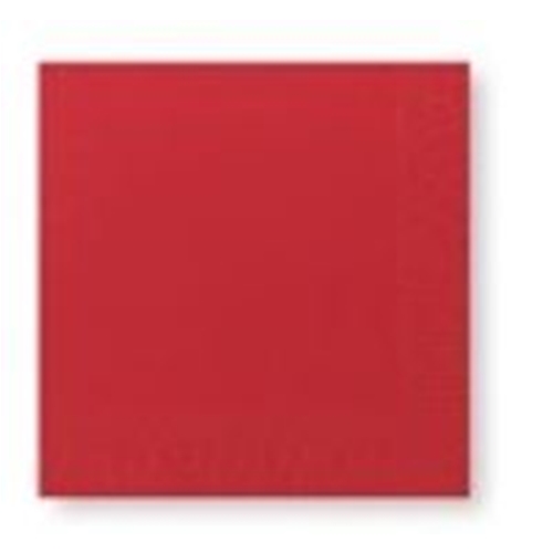 Duni rote Tissue-Servietten 1/4-Falz 2-lagig 33x33 cm - 125 Stück
