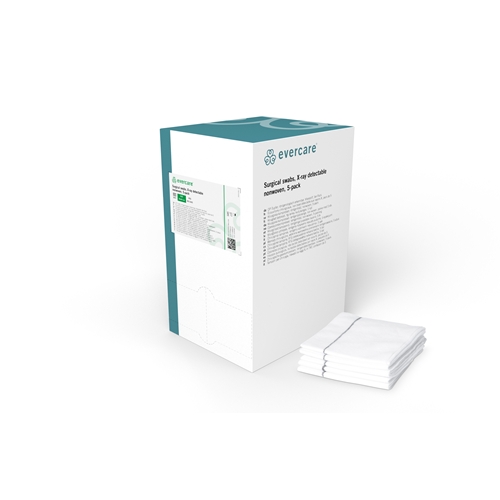 Serweta operacyjna z włókniny z nitką RTG 5-warstwowa - 20x40 cm zielona evercare - 520 szt.