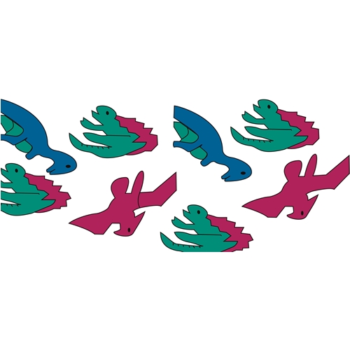 Sádrová bandáž Delta-Cast Prints - 5 cm x 3,6 m dinosauři - 10 ks