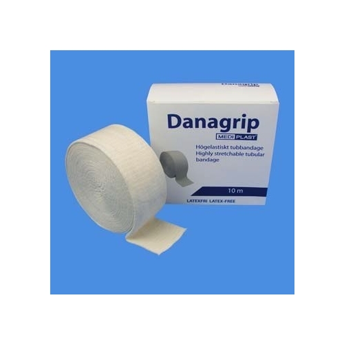 Tubebandage støtte Danagrip LF - 32,5 cm x 10 m str. L blå bomuld