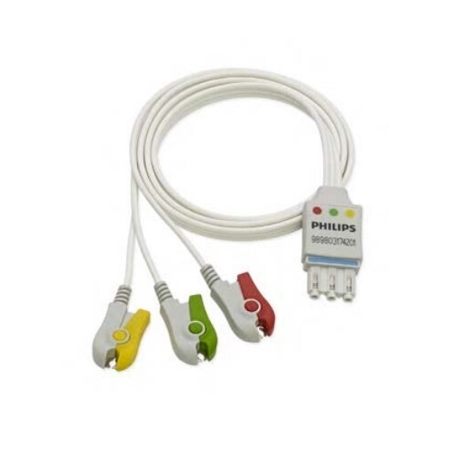 Elektrodkabel enpatients - 3 avlednings 20 st/fp - 20 st