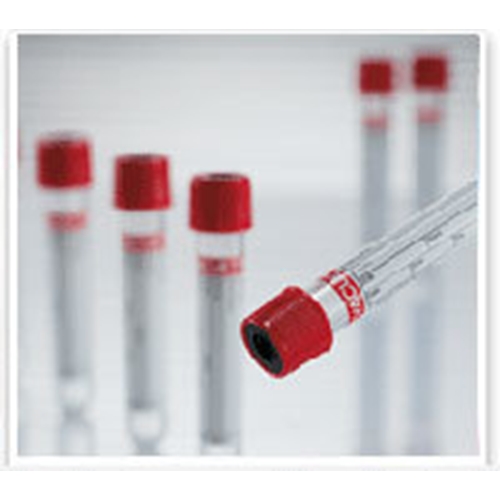 Vakuumrör VACUETTE transparent etikett – 7/6ml serum röd – 50 st