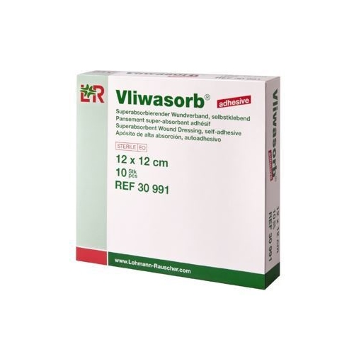 Superabsorberende bandage Vliwasorb adhesive - 15x25cm Border - 10 stk
