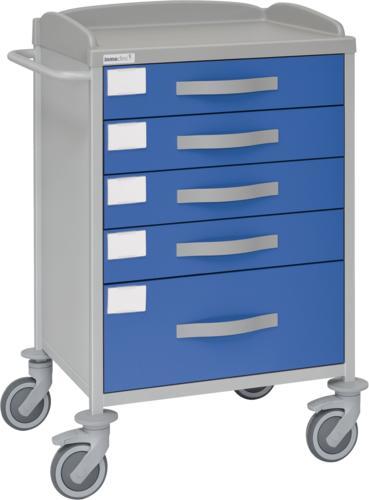 Multifunktionell sjukhusvagn - 4 + 1 lådor - 62x53x100 cm