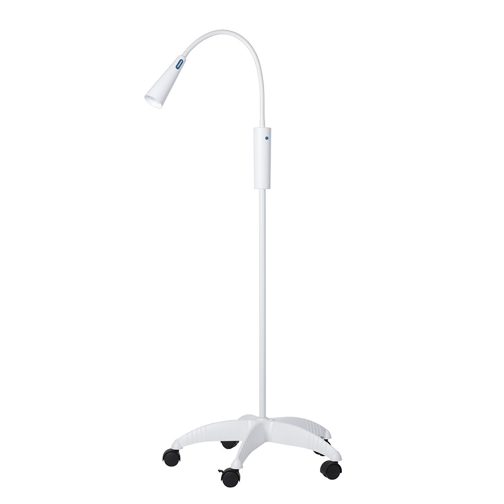 Undersøgelseslampe - gulvmodel - vogn med hjul - LUXIFLEX LED PLUS II 50 000 LUX