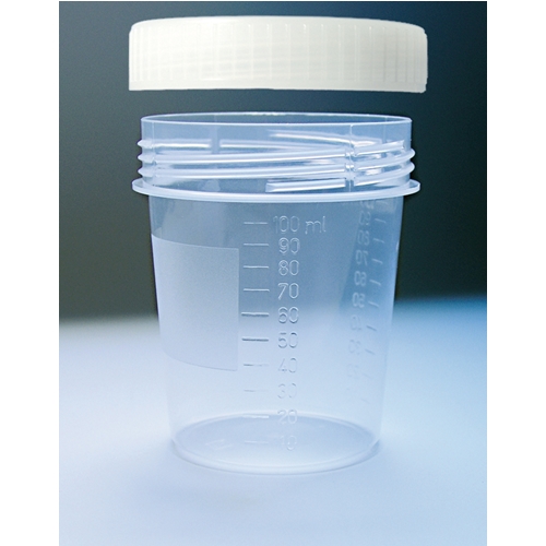Burk plast med skruvlock – 100ml PP transparent – 50 st